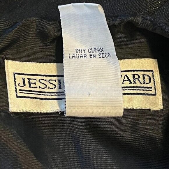 Jessica Howard Sleeveless Fit And Flair Dress Career Classy Dark Academia 12 - Picture 8 of 8